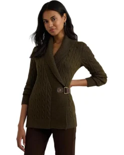 Lauren Ralph Lauren Buckled Cotton Sweater | Sweaters