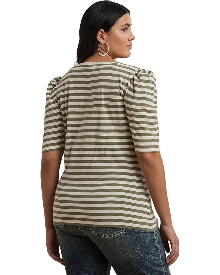 Lauren Ralph Lauren Plus Size Dalmaz Mid Sleeve T-Shirt | Shirts & Tops 2 Lauren Ralph Lauren Plus Size Dalmaz Mid Sleeve T-Shirt | Shirts & Tops - Image 2