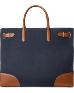 Lauren Ralph Lauren Print Canvas Large Devyn Tote Bag | Handbags