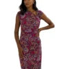 Lauren Ralph Lauren Paisley Stretch Jersey Cap-Sleeve Dress | Dresses
