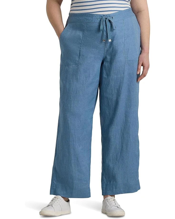 Lauren Ralph Lauren Plus-Size Linen Wide-Leg Pant | Pants 1 Lauren Ralph Lauren Plus-Size Linen Wide-Leg Pant | Pants