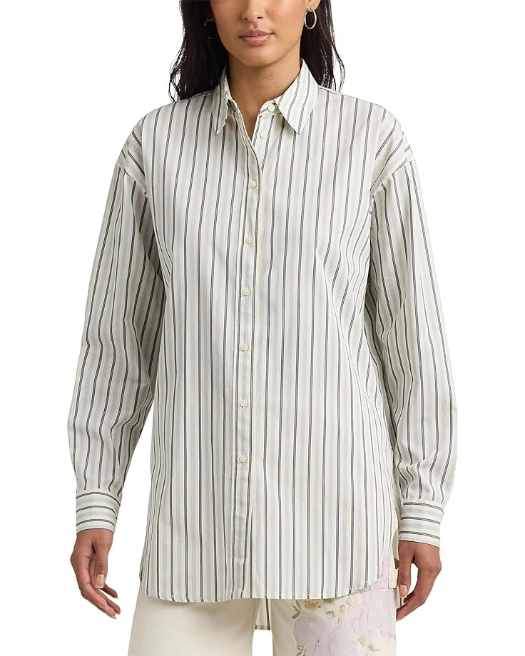Lauren Ralph Lauren Striped Cotton Broadcloth Shirt | Shirts & Tops 1 Lauren Ralph Lauren Striped Cotton Broadcloth Shirt | Shirts & Tops