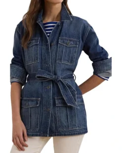 Lauren Ralph Lauren Petite Belted Denim Shirt Jacket | Coats & Outerwear -Lauren Ralph Store 81vs2TwLwZL. AC SR736920