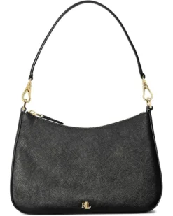 Lauren Ralph Lauren Crosshatch Leather Medium Danni Shoulder Bag | Handbags