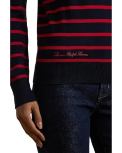 Lauren Ralph Lauren Striped Cotton-Blend Sweater | Hoodies & Sweatshirts -Lauren Ralph Store 81yUeHIiOdL. AC SR736920