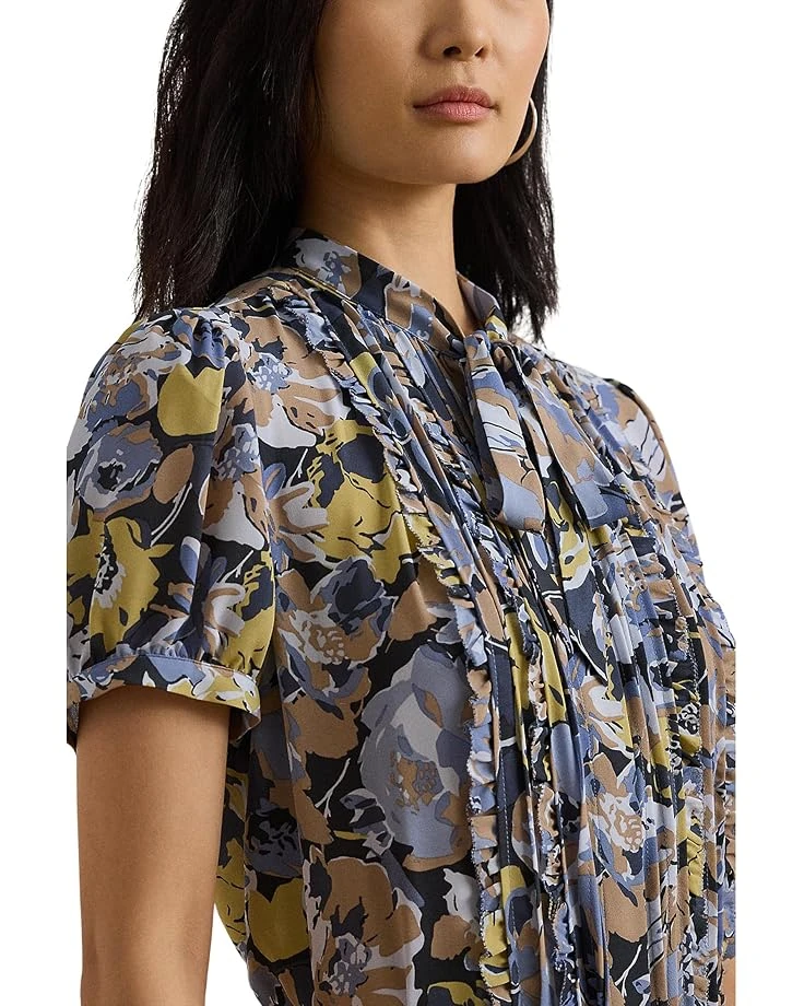 Lauren Ralph Lauren Floral Georgette Puff Sleeve Shirt | Shirts & Tops 3 Lauren Ralph Lauren Floral Georgette Puff Sleeve Shirt | Shirts & Tops - Image 3