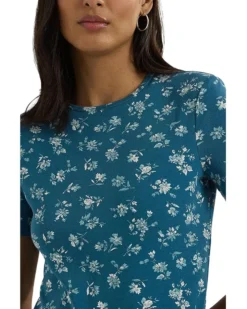 Lauren Ralph Lauren Floral Stretch Cotton Crewneck Tee | Shirts & Tops -Lauren Ralph Store 91F0lOYXOkL. AC SR736920