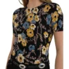 Lauren Ralph Lauren Floral Cotton-Blend Short-Sleeve Sweater | Sweaters