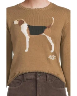 Lauren Ralph Lauren Intarsia-Knit Beagle Cotton Sweater | Sweaters -Lauren Ralph Store 91M1O0FVT8L. AC SR736920