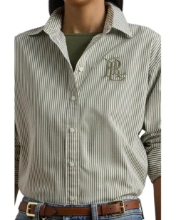 Lauren Ralph Lauren Relaxed Fit Striped Broadcloth Shirt | Shirts & Tops -Lauren Ralph Store 91NsZRU52WL. AC SR736920