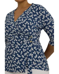 Lauren Ralph Lauren Plus-Size Floral Stretch Jersey Top | Shirts & Tops -Lauren Ralph Store 91ffpaBJfGL. AC SR736920