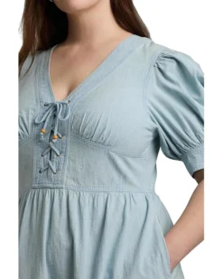 Lauren Ralph Lauren Plus-Size Chambray Puff-Sleeve Dress | Dresses 5 Lauren Ralph Lauren Plus-Size Chambray Puff-Sleeve Dress | Dresses -Lauren Ralph Store 91n16pCzAxL. AC SR736920