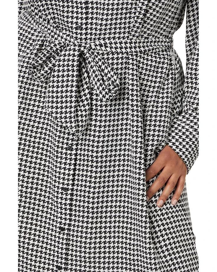 Lauren Ralph Lauren Plus-Size Houndstooth Belted Crepe Shirtdress | Dresses 3 Lauren Ralph Lauren Plus-Size Houndstooth Belted Crepe Shirtdress | Dresses - Image 3