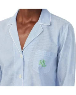 Lauren Ralph Lauren Long Sleeve Notch Collar PJ Set | Sleepwear -Lauren Ralph Store 91xybP6cgvL. AC SR736920