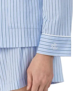 Lauren Ralph Lauren Organic Cotton Long Sleeve Notch Collar Short PJ Set | Sleepwear -Lauren Ralph Store 91yvzQMwjDL. AC SR736920