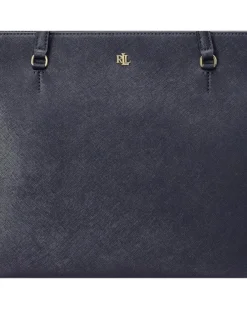 Lauren Ralph Lauren Crosshatch Leather Medium Karly Shopper Tote | Handbags -Lauren Ralph Store A1xO1V27JYL. AC SR736920